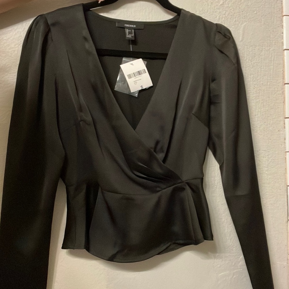 Forever 21 black blouse